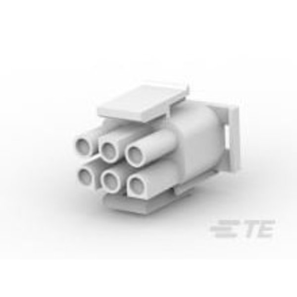 Te Connectivity Power Connector, 6 Contact(S), Female, Crimp Terminal, Plug 1-480704-0